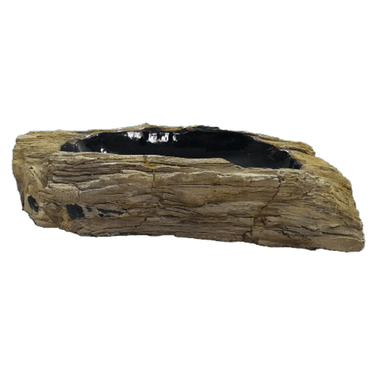 Fossiel Houten Wasbak | Zwart 1