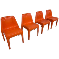 4 Space Age Albert Brokopp Voor Wesifa Designer Chairs
