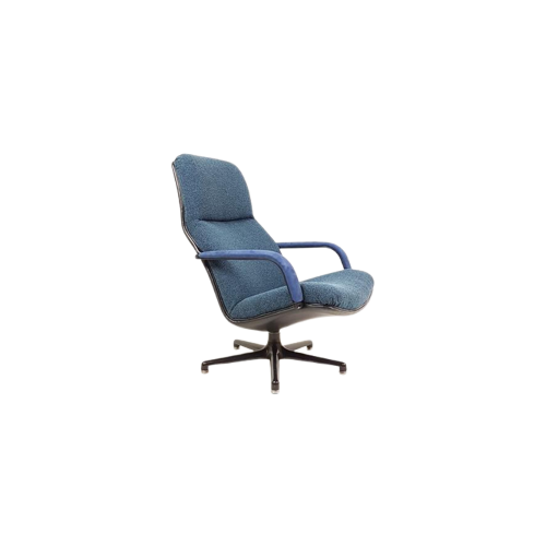 Artifort Swivel Chair Blue | F141 Geoffrey Harcourt Bureau