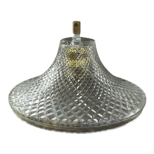 Vintage Glazen Lamp Helder – Bewerkt 1