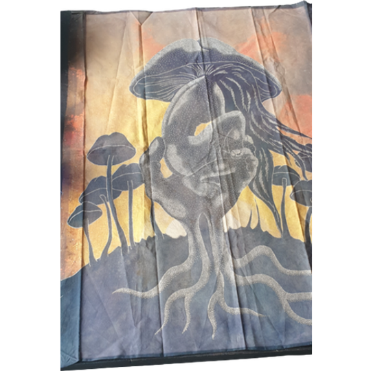 Lukman Batik Doek Beschilderd Paddestoelen Hand Vrouw 1