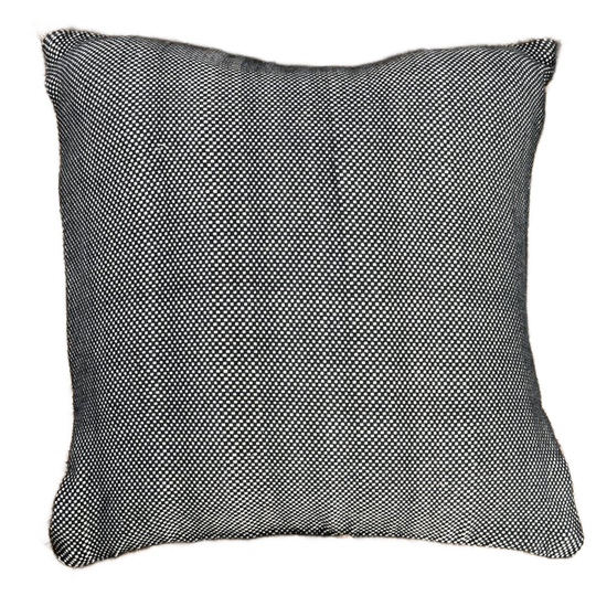 Bazar Bizar |de Cotton Bonita Kussenhoes - Zwart Naturel - 40x40 1