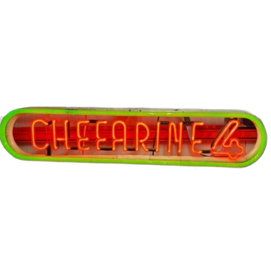 Neonlamp, Neon Reclame Van Chefarine 4 Pijnstillers. 1