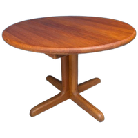 Vintage Ronde Uitschuifbare Eettafel, Jaren '60, Deens Design