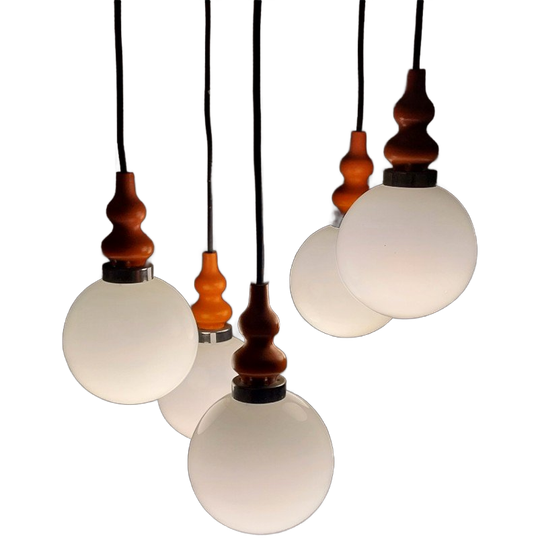 Vintage Cascade Hanglamp, Jaren 70 1