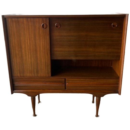 Retro Vintage Mid-Century Dressoir,High-Board,Barkast 1