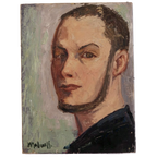 Olieverf Op Doek, Portret Van Een Jonge Man thumbnail 1