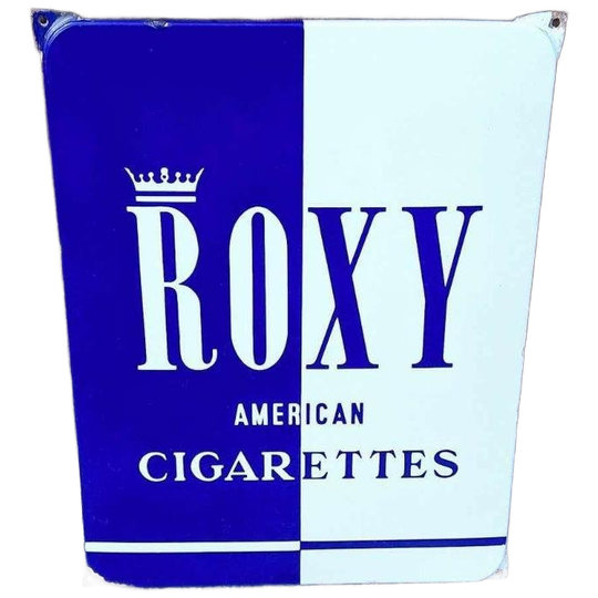 Top Emaille Bord Roxy American Cigarettes. 1