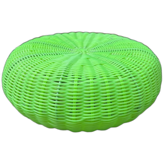 IKEA Vintage Wicker Poef. 1