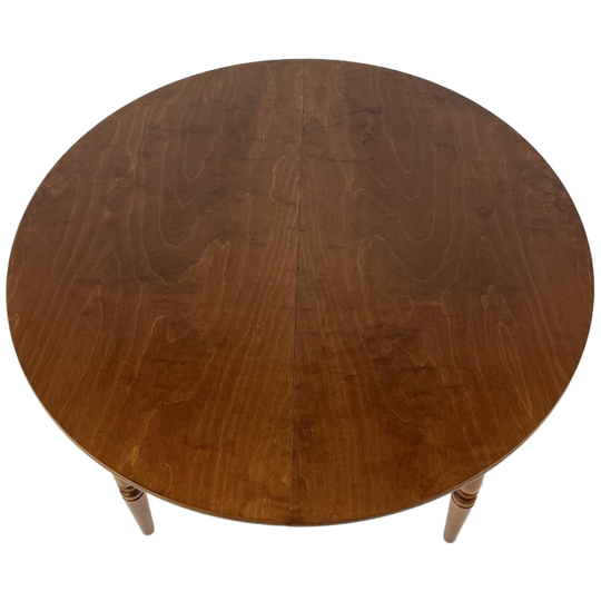 Scandinavisch Vintage Teak Fineren Ronde Eetkamertafel Inari 1