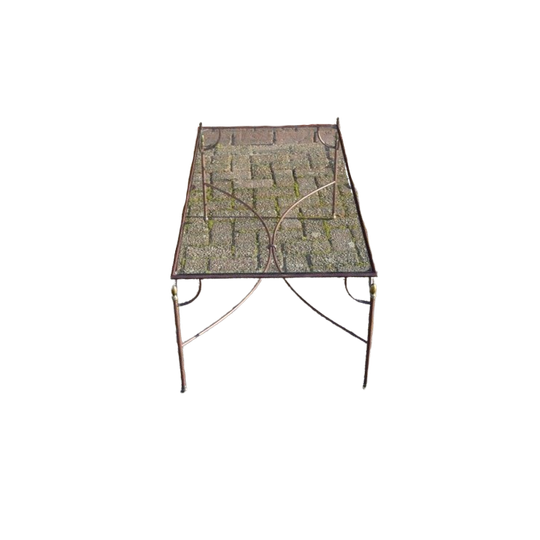 Metalen Salontafel Met Glasplaat 1