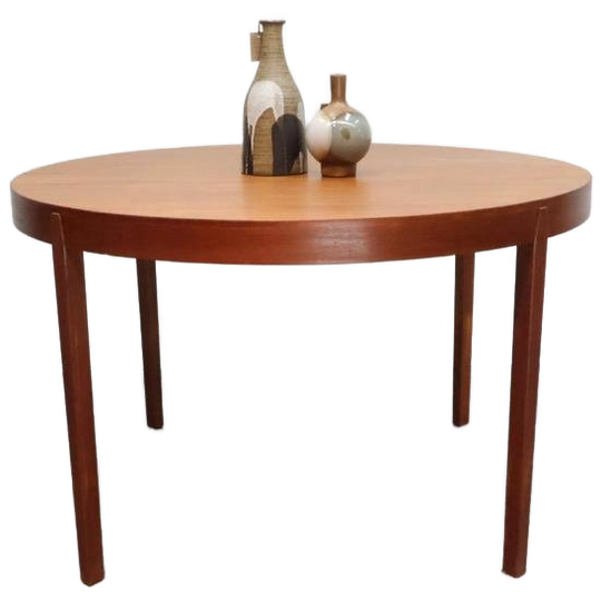 Vintage Ronde Eettafel | Deens | Teak 1