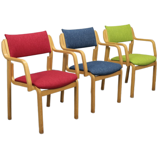 Set Van 3 Deense Eetkamerstoelen Door Reno Wahl Iversen Voor Farstrup, Jaren 1980 1