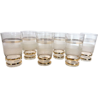Vintage Glaasjes Zes Stuks