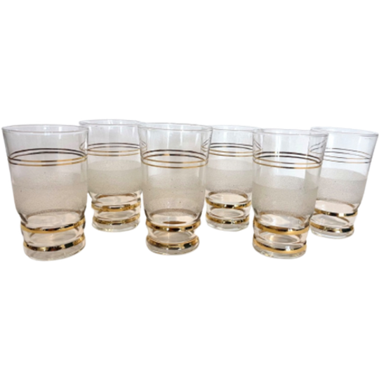 Vintage Glaasjes Zes Stuks 1