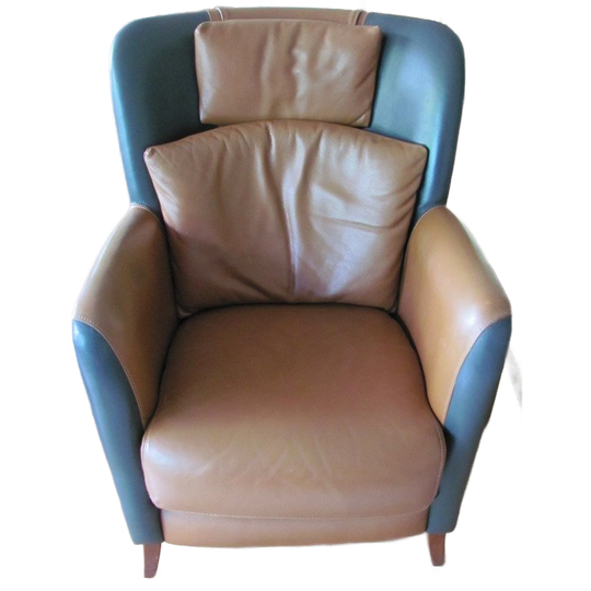 Leren Clubfauteuil, Leunstoel Calypso 1
