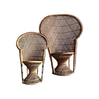 Vintage Emmanuelle Armchairs In Natural Rotan