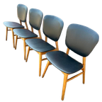 4 Vintage Eetkamerstoelen thumbnail 1