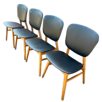 4 Vintage Eetkamerstoelen