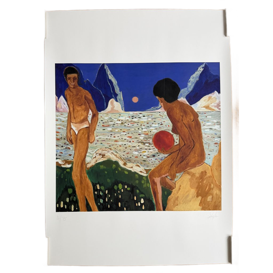 Gideon Appah, Red Sun (2023), Numbered 17/75 And Hand-signed By The Artist, Printed In London, Uk 1