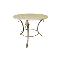 Mid-Century Salontafel Met Marmeren Blad Jaren 50/60