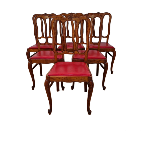 Vintage Landelijke Eettafelstoelen Stoelen Eetkamerstoelen 6 1