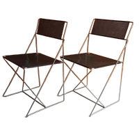 Niels Jørgen Haugesen Design Stoelen, Vintage, Metaal