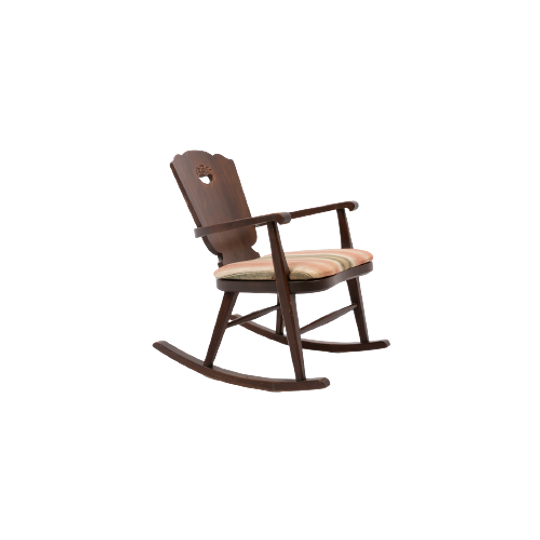 Mid-century Scandinavian Rocking Chair / Schommelstoel / Fauteuil 1