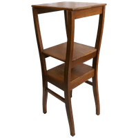 Vintage Hoge Eiken Plantentafel, Jaren '40/'50