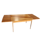 Deense Teak Tafel Uitschuifbare Eettafel thumbnail 1