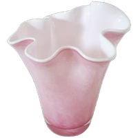 Roze Fidrio Zakdoek Vaas Roze Glazen Vaas