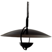 Futuristisch Strak Model 70-Er Jaren Skandinavisch Zwart Plafond Lamp Aan Trekveer