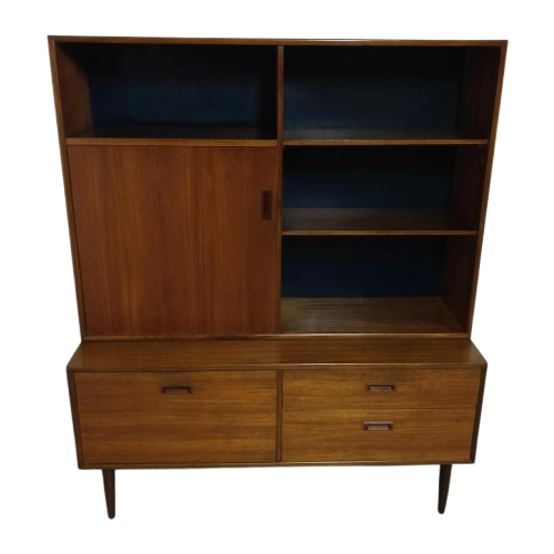 Vintage Barkast Highboard Boekenkast Formule Meubelen