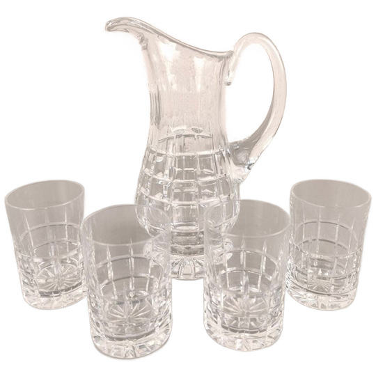 Kristallen Kan Met 4 Glazen 1