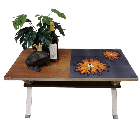 Vintage Adri Belarti Tegeltafel Salontafel Koffietafel 1 1