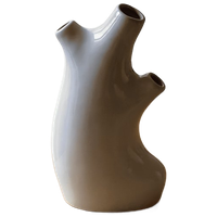 Vintage Rare Organic Shaped Ceramic Tulip Vase