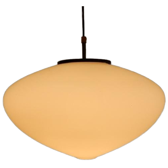 Raak Retro Vintage Lamp Hanglamp Jaren 50 / 60 Melkglas 1