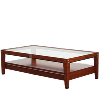 Prachtige Art Deco Salontafel Van Schuitema Uit De Decoforma Serie Met Een Glazen Blad En 4 Lades