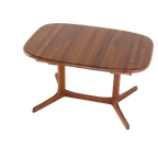 dyrlund Ovalen 1x Verlengbare Eettafel Massief Teak Vintage Deens thumbnail 1