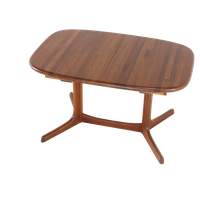 dyrlund Ovalen 1x Verlengbare Eettafel Massief Teak Vintage Deens