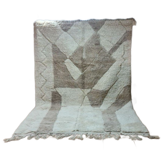 Authentiek Marokkaans Berber Beni Ourain Tapijt 300X200 Cm - 100% Wol, Handgemaakt 1