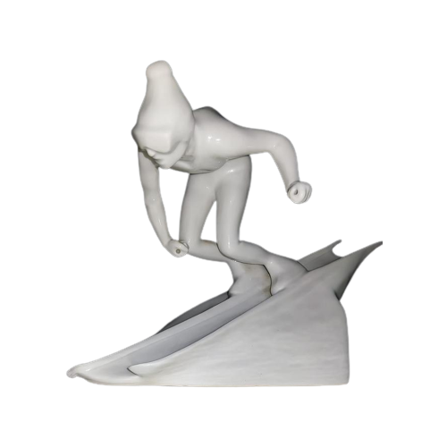 Skiër Door Royal Dux (Porcelain Skier)