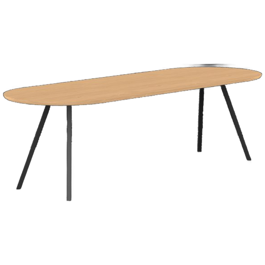 Studio Henk Eettafel Slim Co Hardwax Olie Naturel, Plat Ovaal 1