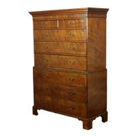 Antieke Mahonie Kast Tallboy Chest On Chest George Lll 19De Eeuw