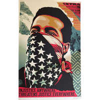 Shepard Fairey (<<<brand>>>), Americat Riot, Signed And Dated By Artist