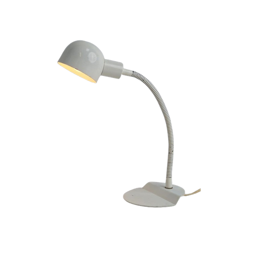 Vintage Hala Bureaulamp Flex Verstelbaar Wit Design '70 Lamp