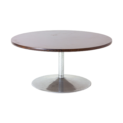 Mid-Century Round Coffee Table By Fritz Hansen