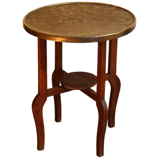 Élégante Table D’appoint Art Déco Des Années 40 1