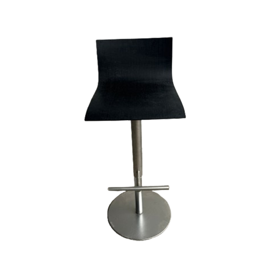 La Palma Adjustable Bar Stool – Black Wood 1