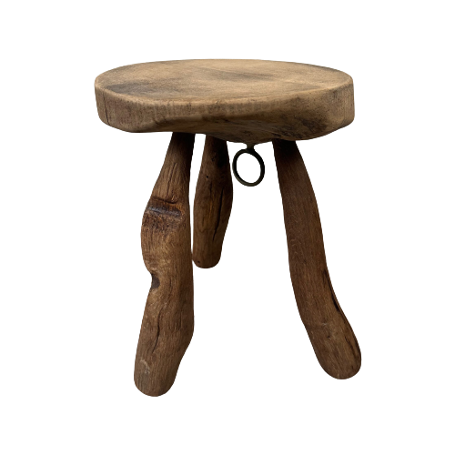 Old Wooden Stool – Tripod